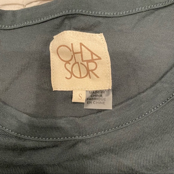 Chaser Army Green Long Sleeve w/ Ruffle on Arm - Picture 2 of 3